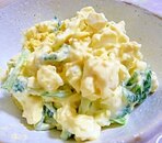 小松菜と卵のサラダ